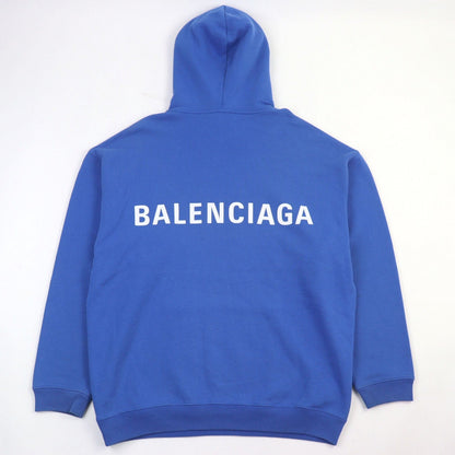 BALENCIAGA Hoodie 570811 cotton blue M