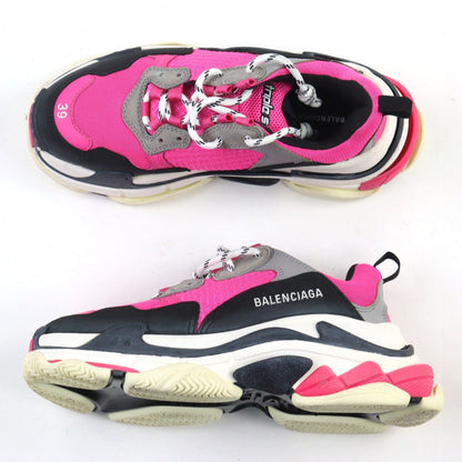 BALENCIAGA sneakers 524039 leather Pink type Triple S 26