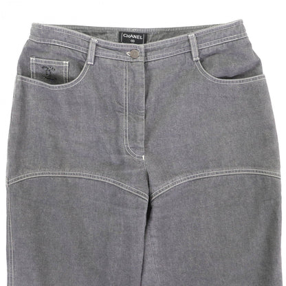 CHANEL Denim pants 01P P17693 cotton gray Ã¥Â¸ÂÃ¥Â°ÂÃ£ÂÂµÃ£ÂÂ¤Ã£ÂÂº46