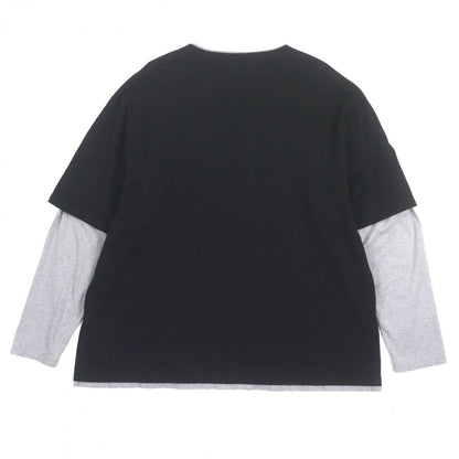 CELINE Long-sleeved T-shirt 2X87E671Q cotton Black Grey 16 Skater Cotton Jersey Tee XL