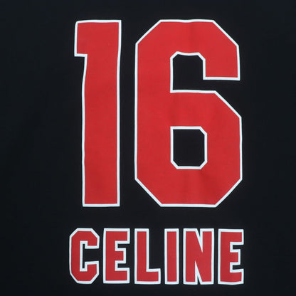 CELINE Long-sleeved T-shirt 2X87E671Q cotton Black Grey 16 Skater Cotton Jersey Tee XL