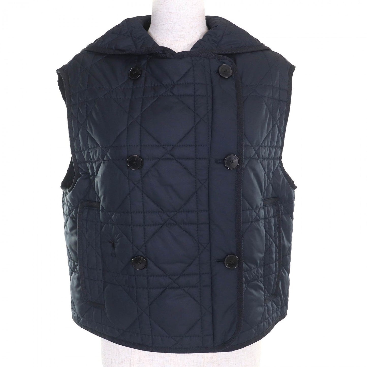 Christian Dior Vest 317G19A2827 polyester Navy 40