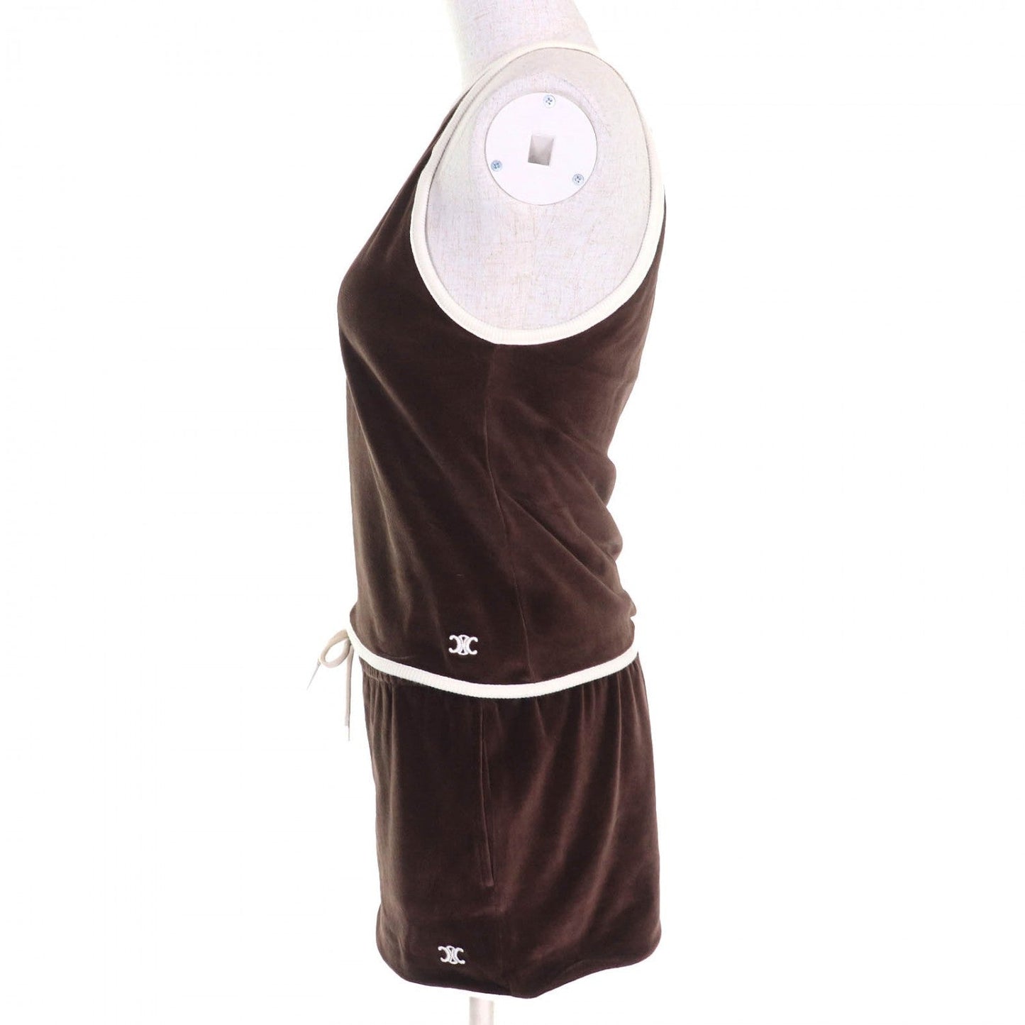 CELINE setup 2X79M748Q/2Z733748Q cotton Chocolate Ecru S