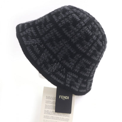 FENDI hat FXQ958 cashmere Black Grey