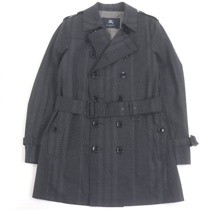 BURBERRY LONDON trench coat wool charcoal LL