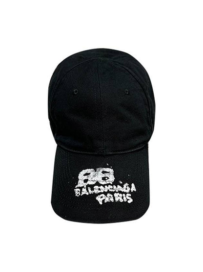Luxury Balenciaga Trending 2025 Hand Draw BB Icon Ball Cap Black