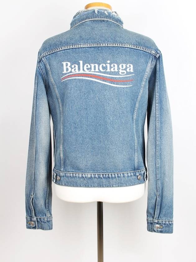 Luxury Balenciaga Trending 2025 Wave logo denim jacket 46