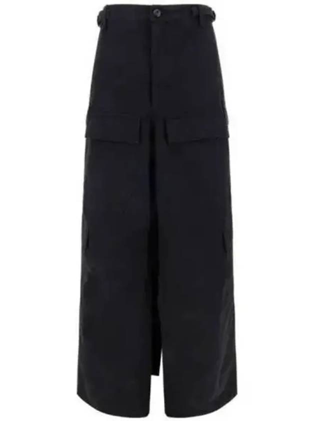 Luxury Balenciaga Trending 2025 Apron Cargo Pants A Line Skirt Black Black