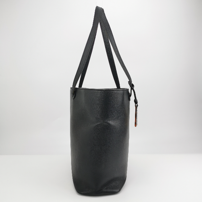 Chanel 1997-1999 Black Leather Tote Bag