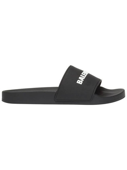 Luxury Balenciaga Trending 2025 Logo Slippers Black