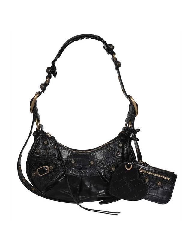 Luxury Balenciaga Trending 2025 Le Cagole XS Shoulder Bag Black