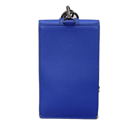 FENDI Shoulder Bag 7AS120 E1C  F1H8N Calf leather (embossed) Blue x Yellow x Red Tricolor Pochette Unused FF logo F is forever phone holder unisex(Unisex)