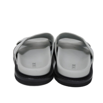 Dior Sandals 3SA112ZPP_H868 Smooth calfskin x rubber sole gray logo smooth calfskin CD diamond Aqua mens 42