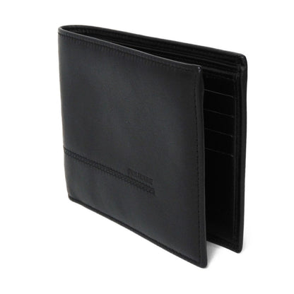 DIOR HOMME Bifold Wallet Smooth Calfskin Leather black Smooth Calfskin Billfold Card Case Pass Case Good Condition Logo embossing Bifold wallet mens