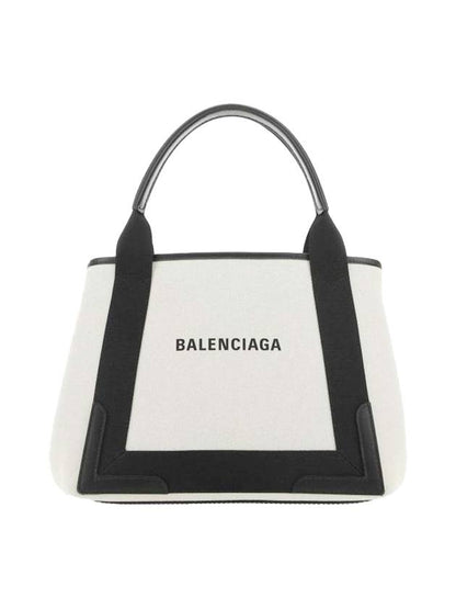 Luxury Balenciaga Trending 2025 Cabas Small Tote Bag Natural Black