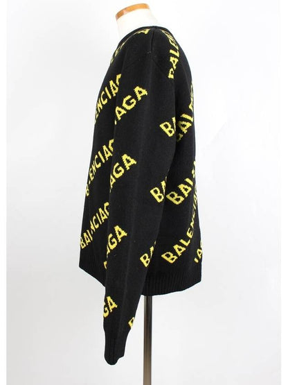 Luxury Balenciaga Trending 2025 Multi logo knit M