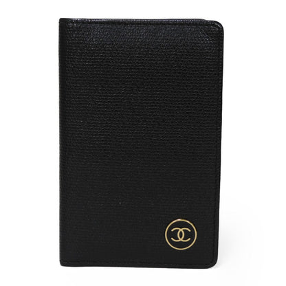 CHANEL Card Case A20910 Calfskin (embossed) black CC Mark Calfskin Enamel 11th Series COCO Mark COCO Button Card Holder Women(Unisex)