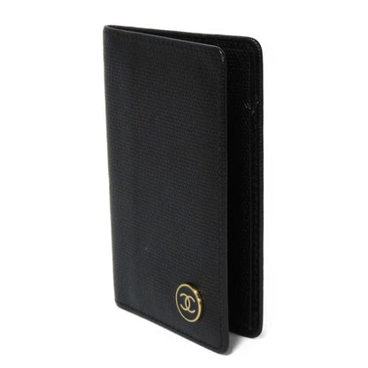 CHANEL Card Case A20910 Calfskin (embossed) black CC Mark Calfskin Enamel 11th Series COCO Mark COCO Button Card Holder Women(Unisex)