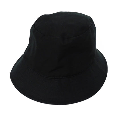 CELINE hat 2AU5B968P.38UB cotton black M 22.8" Gabardine White New logo logo bucket hat unisex(Unisex)