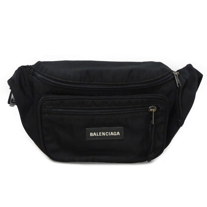 BALENCIAGA Sling bag 482389 2AA2C 1000 Nylon black Waist pouch New logo Explorer belt bag mens