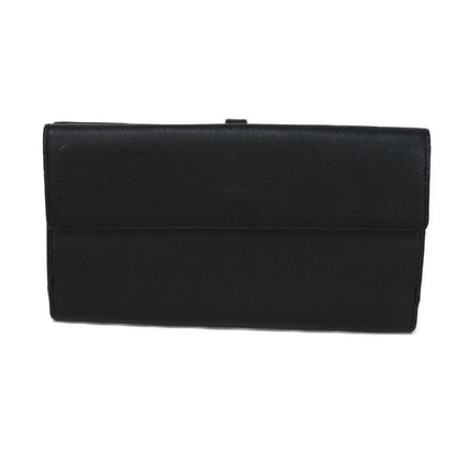 CHANEL Long Wallet Purse A20905 Calfskin (embossed) black Good condition CC mark Calfskin enamel No.9 COCO Mark COCO Button Long Flap Wallet unisex(Unisex)