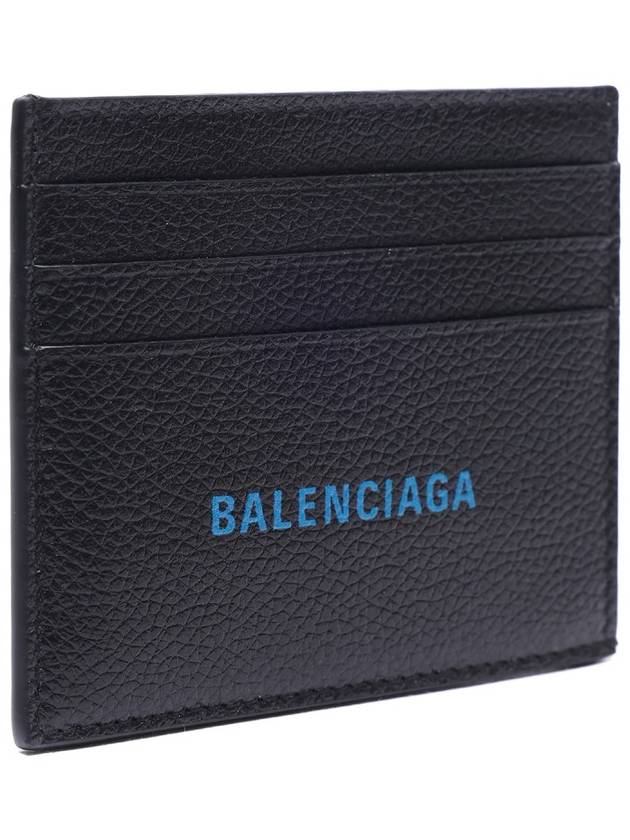 Luxury Balenciaga Trending 2025 Logo Print Leather Card Wallet