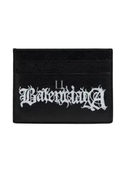 Luxury Balenciaga Trending 2025 Cash DIY Metal Card Wallet Black White