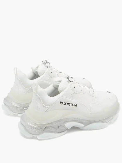 Luxury Balenciaga Trending 2025 Triple S Low Top Sneakers White Iridescent