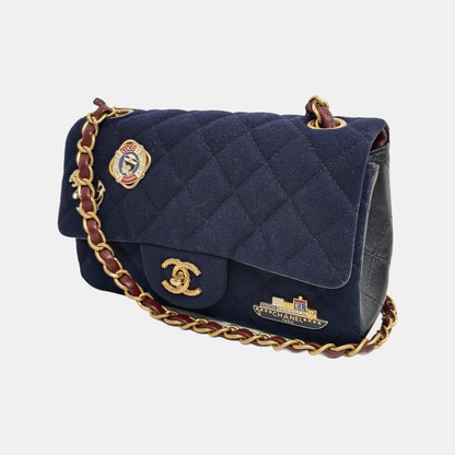 Chanel Classic Flap Mini MÃ©tiers d'Art Paris-Hamburg 2018 Wool Nautical Charms