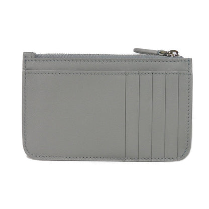 BALENCIAGA Coin case 810902 2ABGG 1181 Smooth scarf skin gray Current Unused New logo foil stamping Cash 2.0 Long Coin and Card Holder unisex(Unisex)