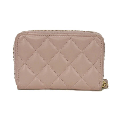 CHANEL Coin case AP3811 lambskin pink beige Matrasse Coco Pearl Zip Coin Purse