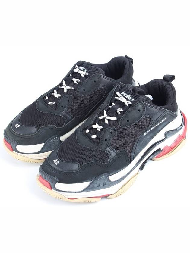 Luxury Balenciaga Trending 2025 Triple S black red sneakers 42 270