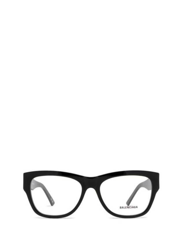 Luxury Balenciaga Trending 2025 Acetate Square Eyeglasses Black