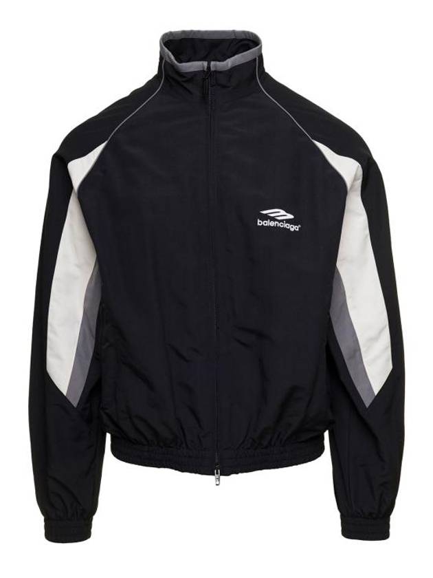 Luxury Balenciaga Trending 2025 3B Sports Icon Regular Track Jacket Black