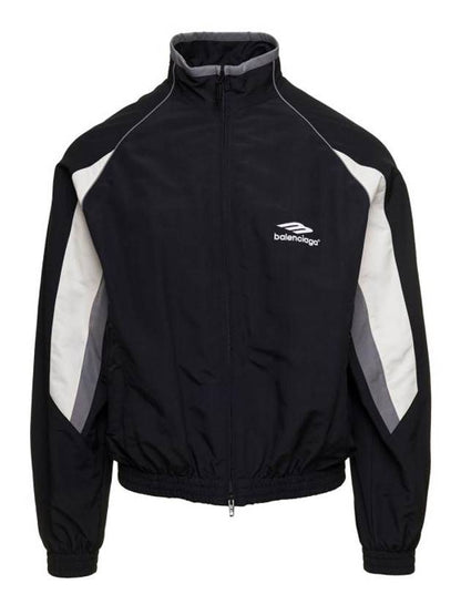 Luxury Balenciaga Trending 2025 3B Sports Icon Regular Track Jacket Black