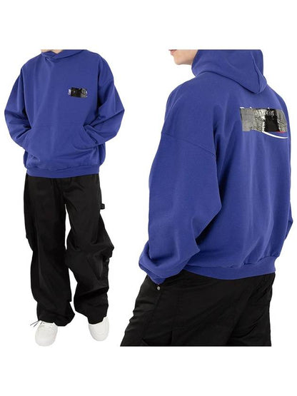 Luxury Balenciaga Trending 2025 Gaffer Maxi Hoodie Blue