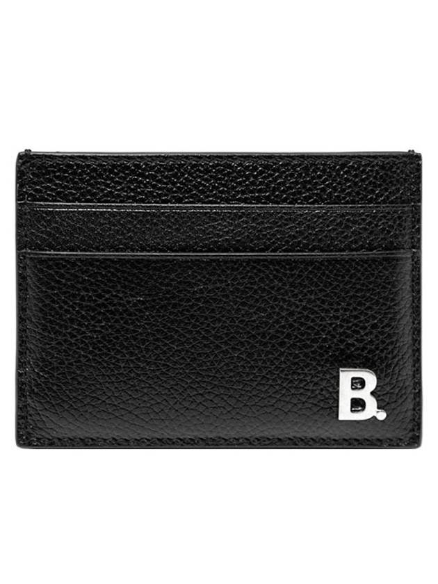 Luxury Balenciaga Trending 2025 BB Logo Card Wallet Black