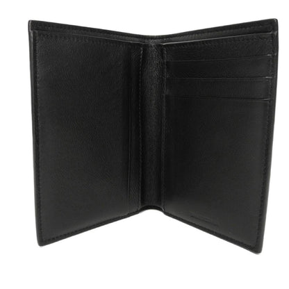 BALENCIAGA Bifold Wallet 655683 1ROP3 1000 Calfskin (crocodile embossed) black Croc Calfskin Card Case Billfold New logo Cash Bar Tikal Wallet mens