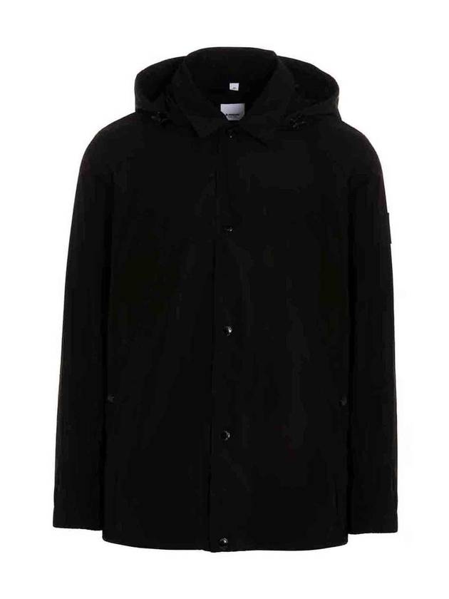 Luxury Burberry Ealing Hooded Jacket Black