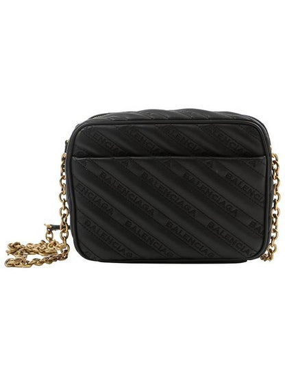 Luxury Balenciaga Trending 2025 Blanket Reporter Chain Cross Bag Black