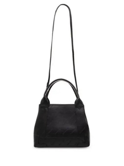 Luxury Balenciaga Trending 2025 Navy XS Embossed Logo Tote Bag Black