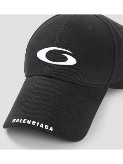 Luxury Balenciaga Trending 2025 Embroidered Icon Logo Ball Cap Black