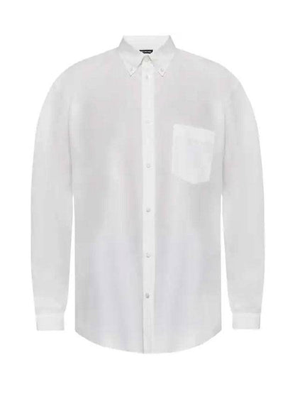 Luxury Balenciaga Trending 2025 Logo Oversized Long Sleeve Shirt White