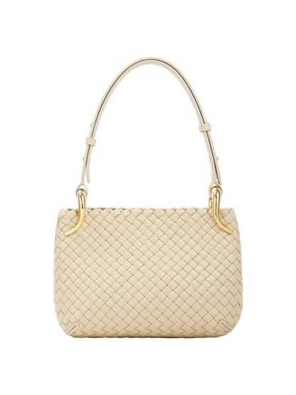 Luxury Bottega Veneta Small Clicker Shoulder Bag Beige