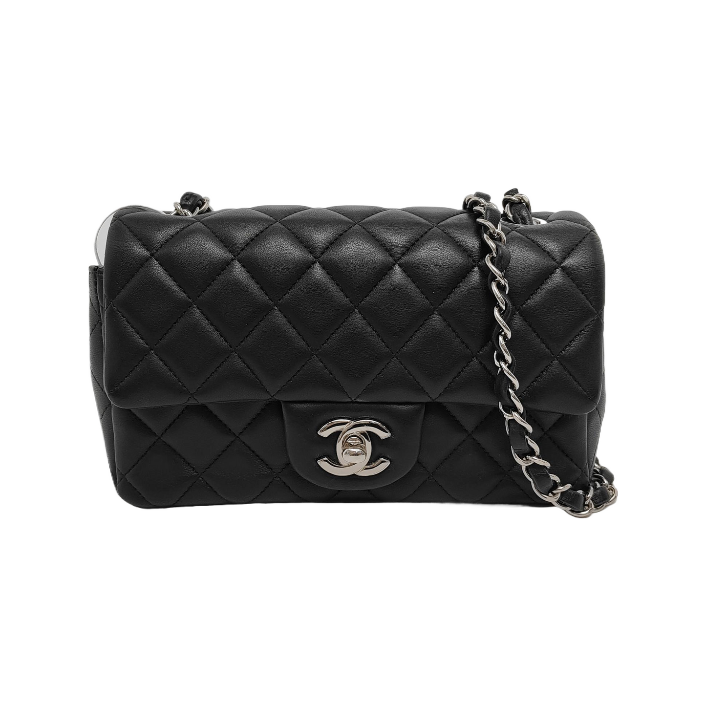 Chanel Classic Flap Rectangular Mini Midnight Navy Lambskin 2012