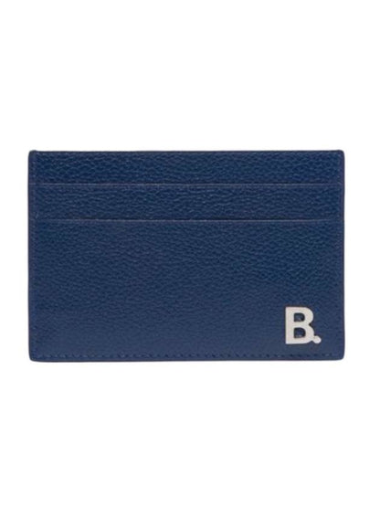 Luxury Balenciaga Trending 2025 BB Logo Card Wallet Blue