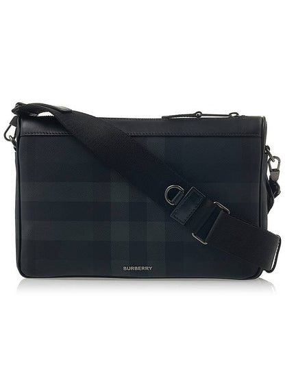 Luxury Burberry Rambler Check Cross Bag Charcoal