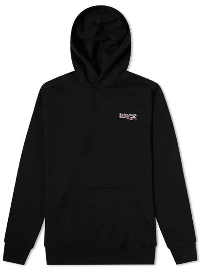 Luxury Balenciaga Trending 2025 Men's Embroidered Logo Hoodie Black