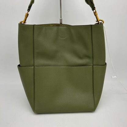 Luxury CELINE Soft Grained Calfskin Sangle Bucket Bag Light Khaki LA36440