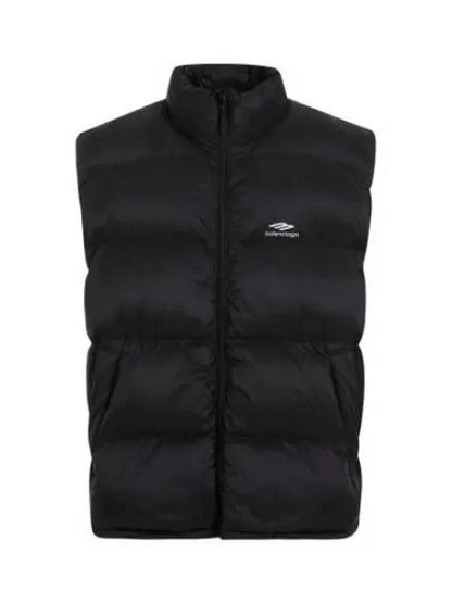 Luxury Balenciaga Trending 2025 Quilted Nylon Puffer Vest Black